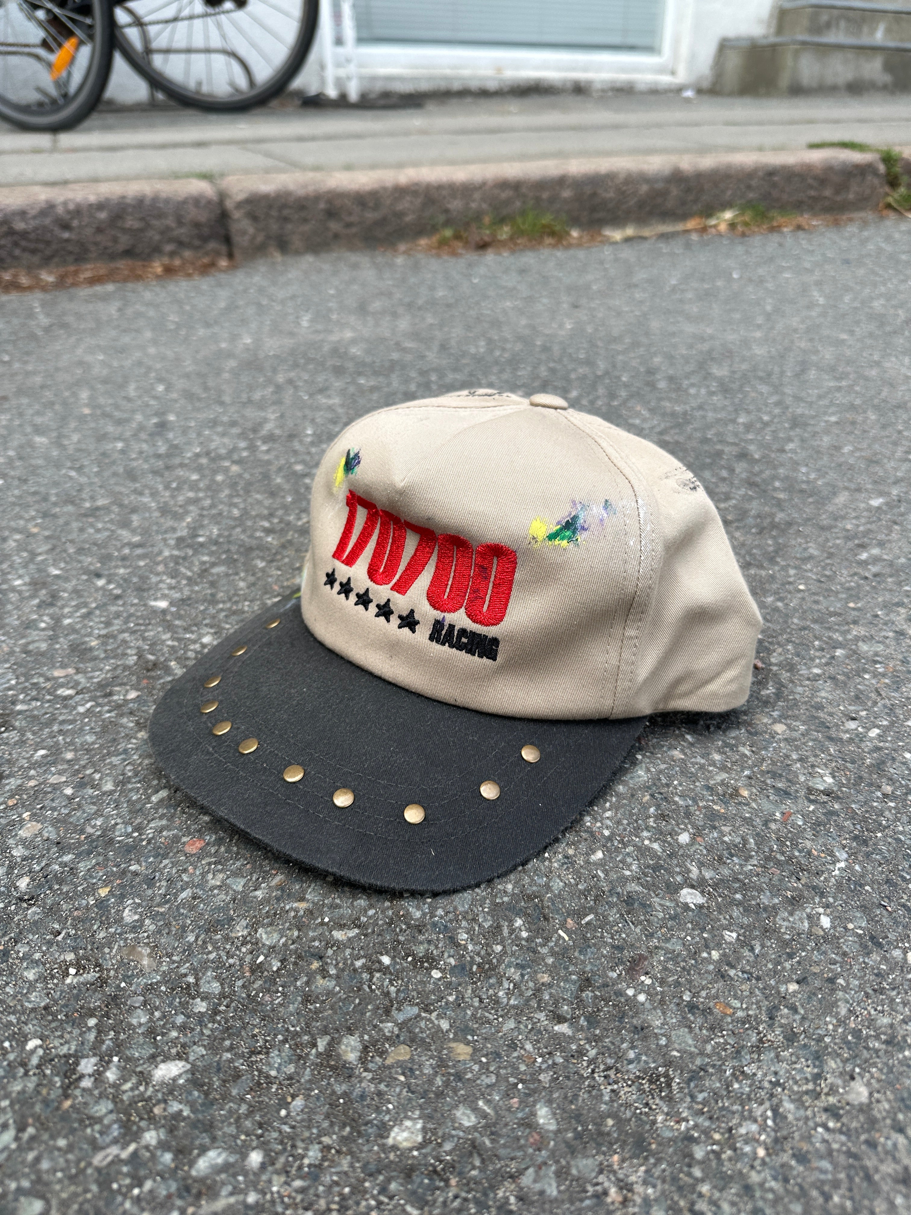 Art dept "dad" studded caps ( trashed )