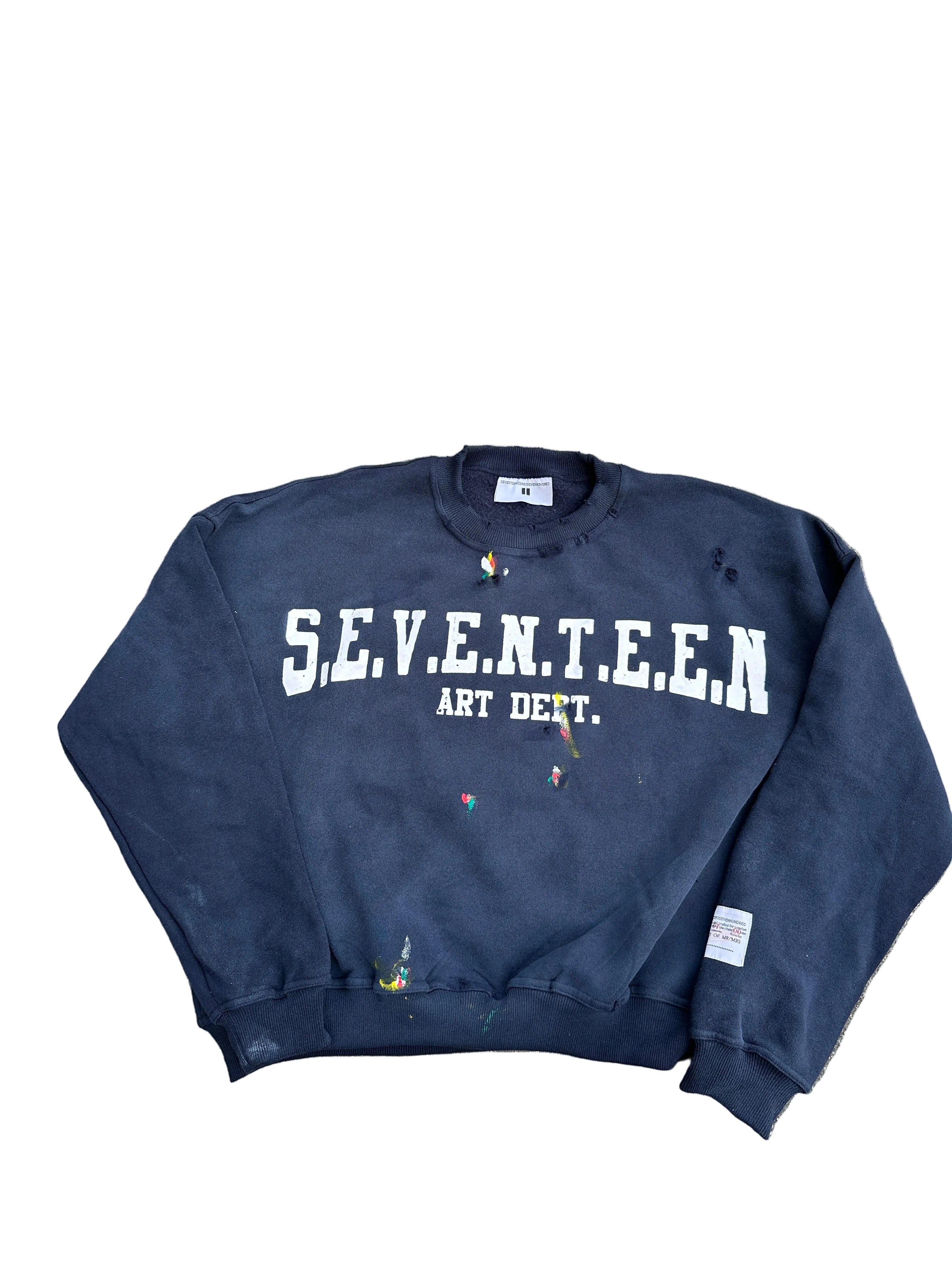 "ART DEPT" CREWNECK ( NAVY BLUE )