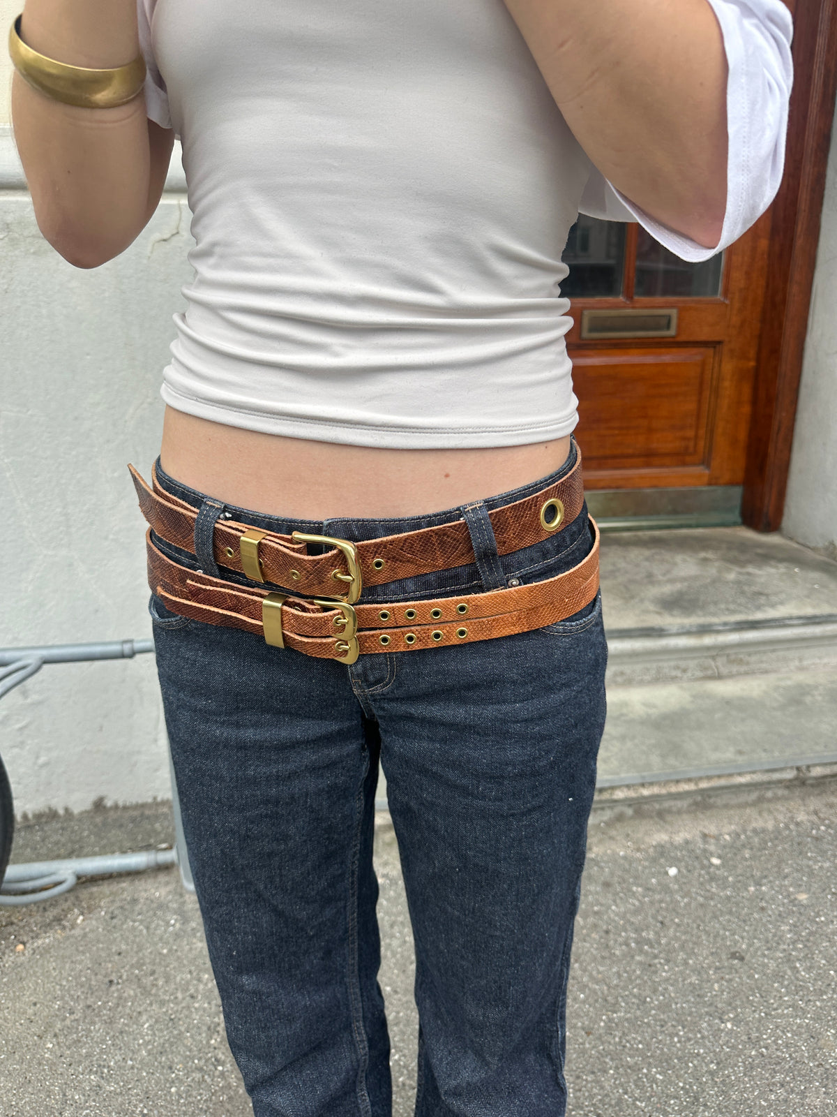 Double headed snake belt