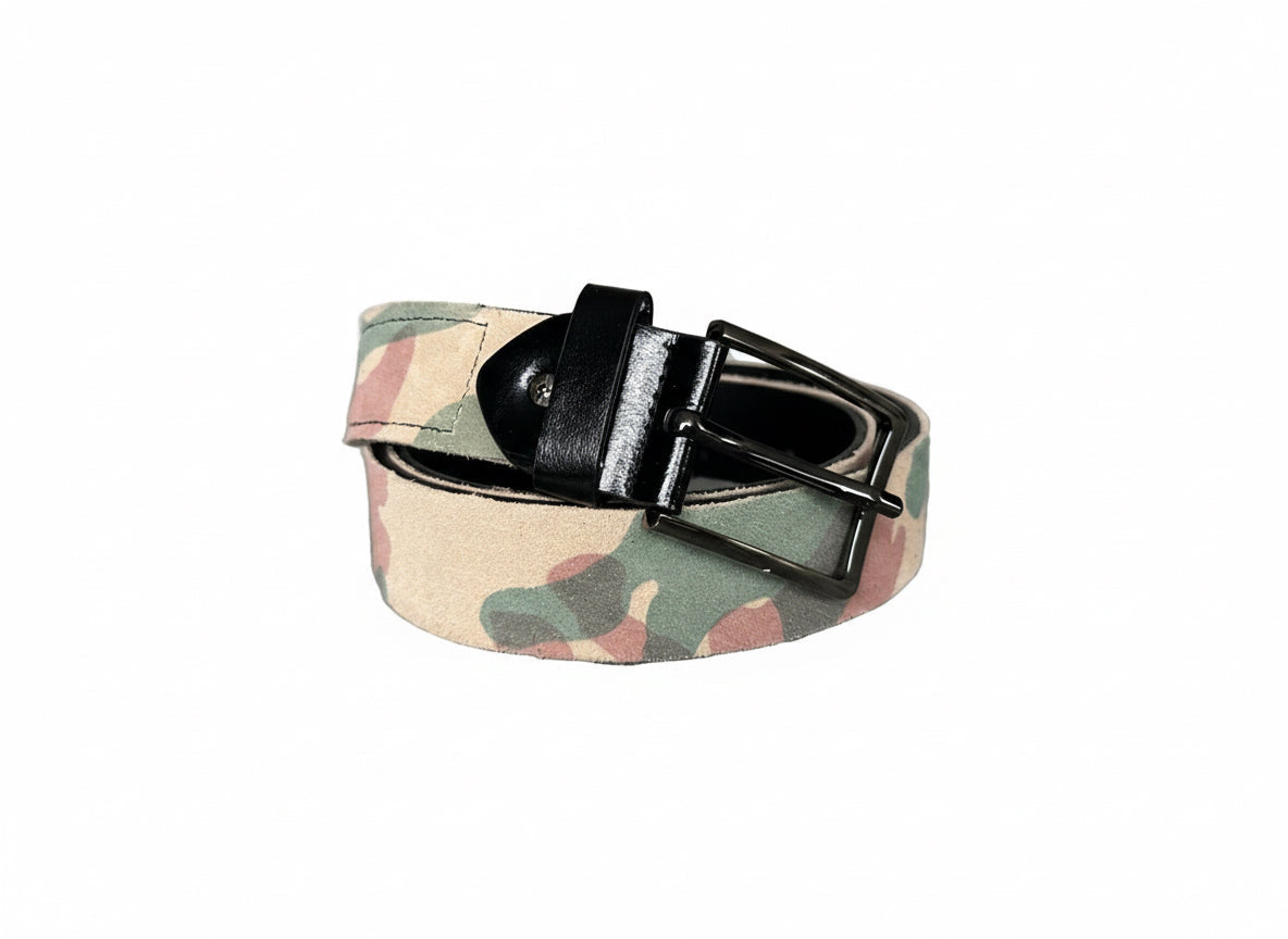 Wa-Sa camo belt & key holder (black)