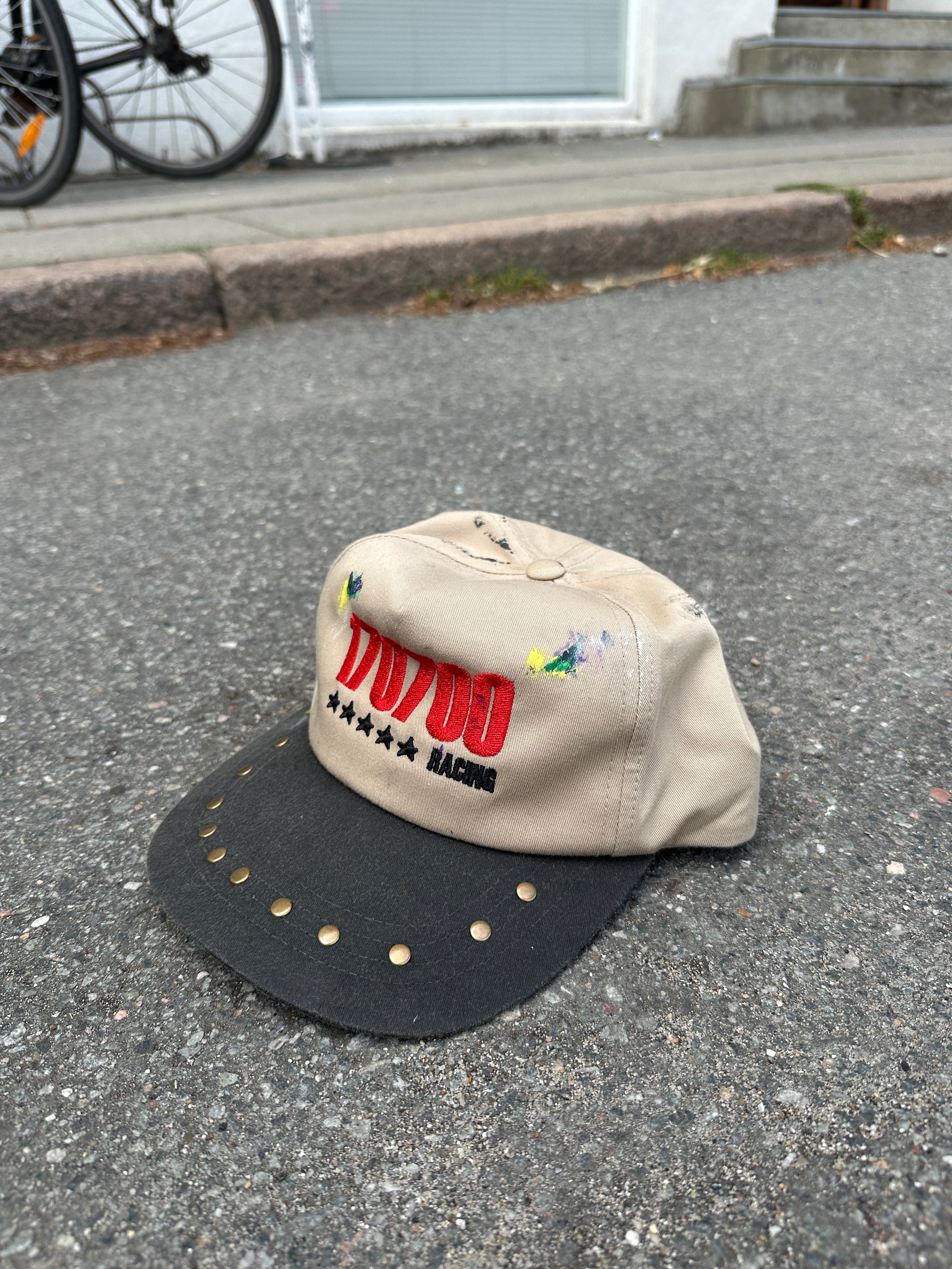 Art dept "dad" studded caps ( trashed )