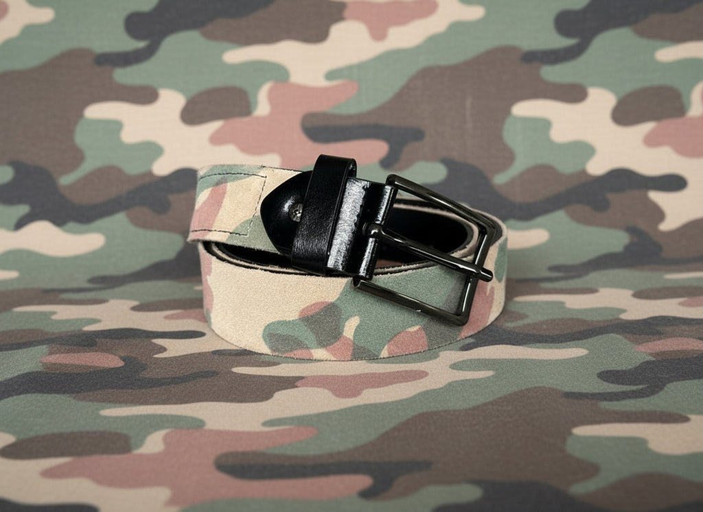 Wa-Sa camo belt & key holder (black)
