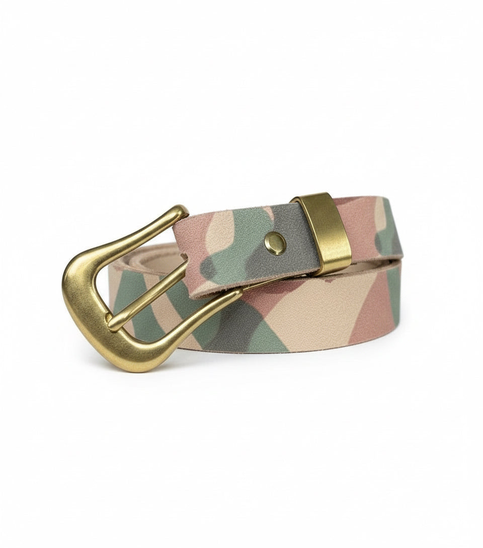 WA-sa camo leatherbelt & Keyholder