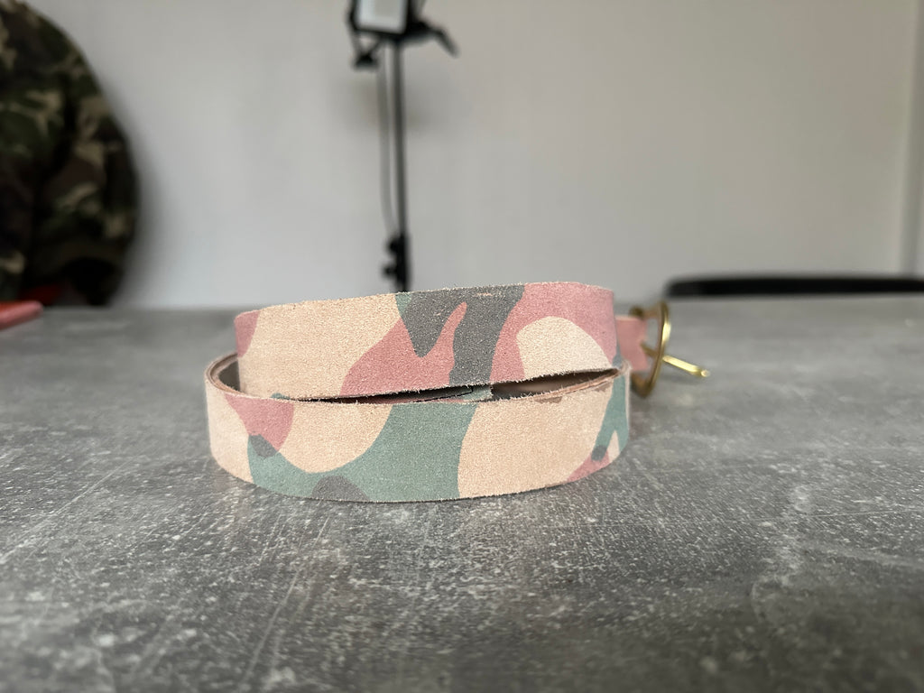 WA-sa camo leatherbelt & Keyholder