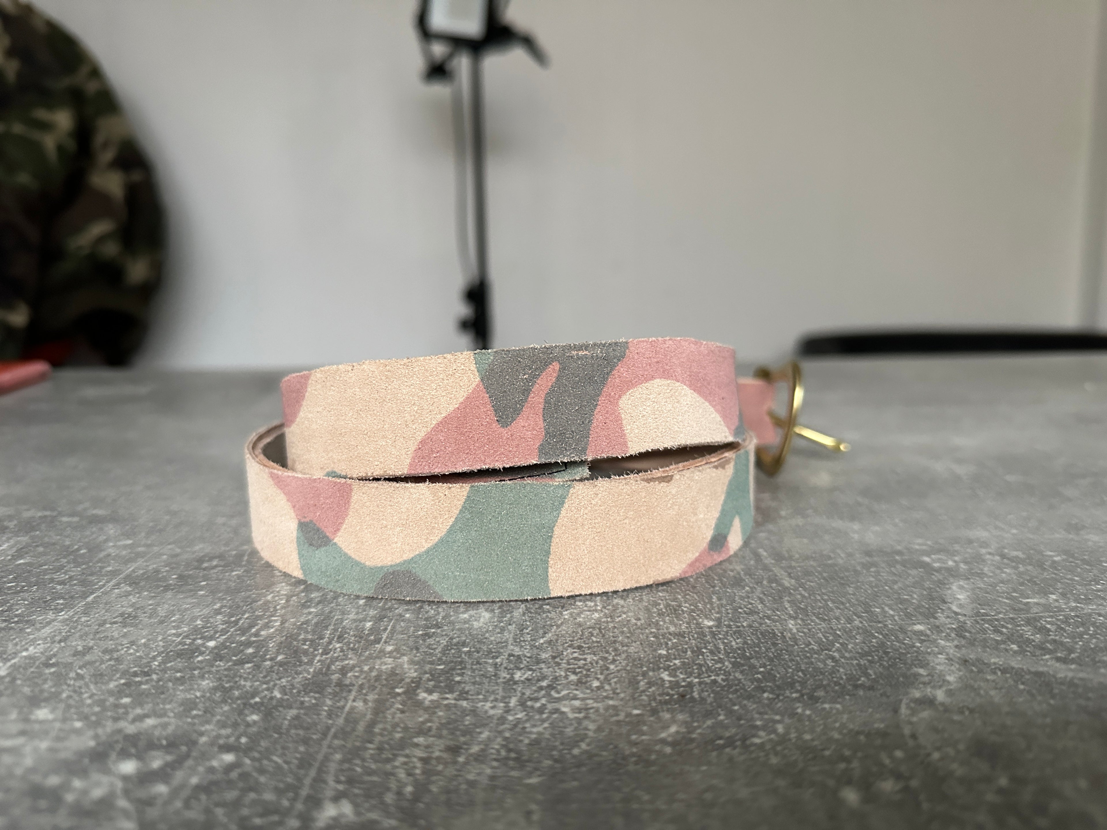 WA-sa camo leatherbelt & Keyholder