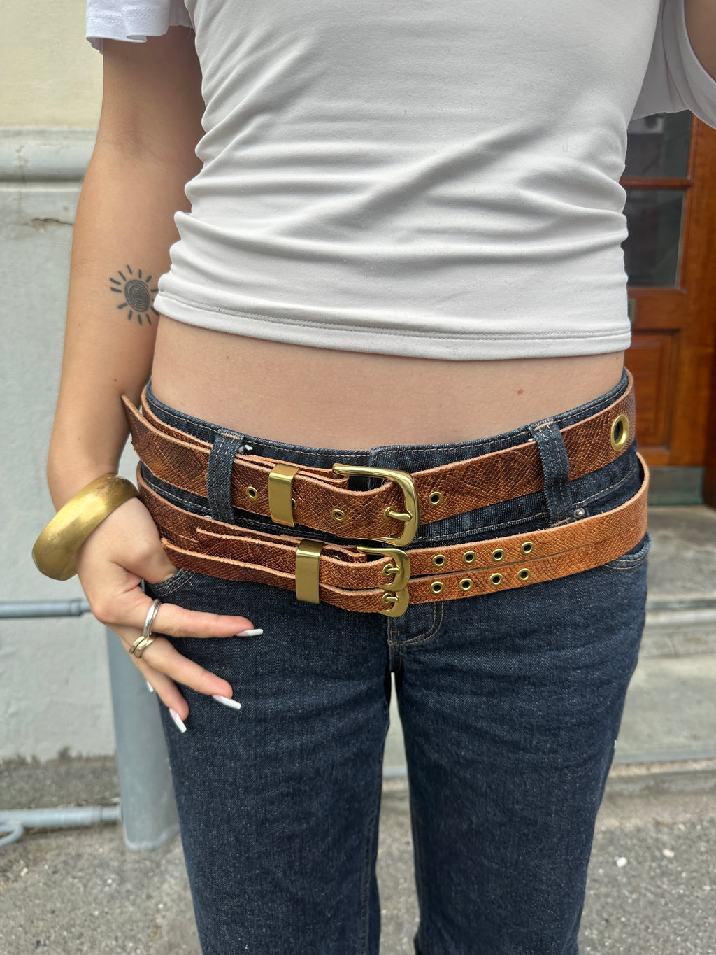 Double headed snake belt