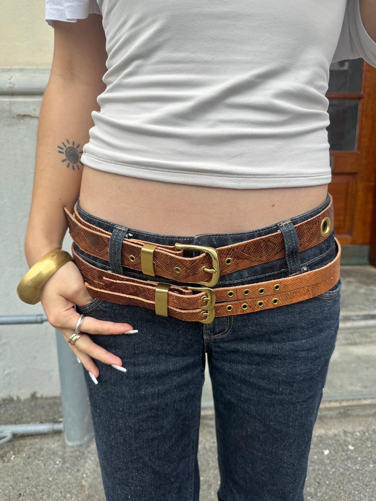 Double headed snake belt
