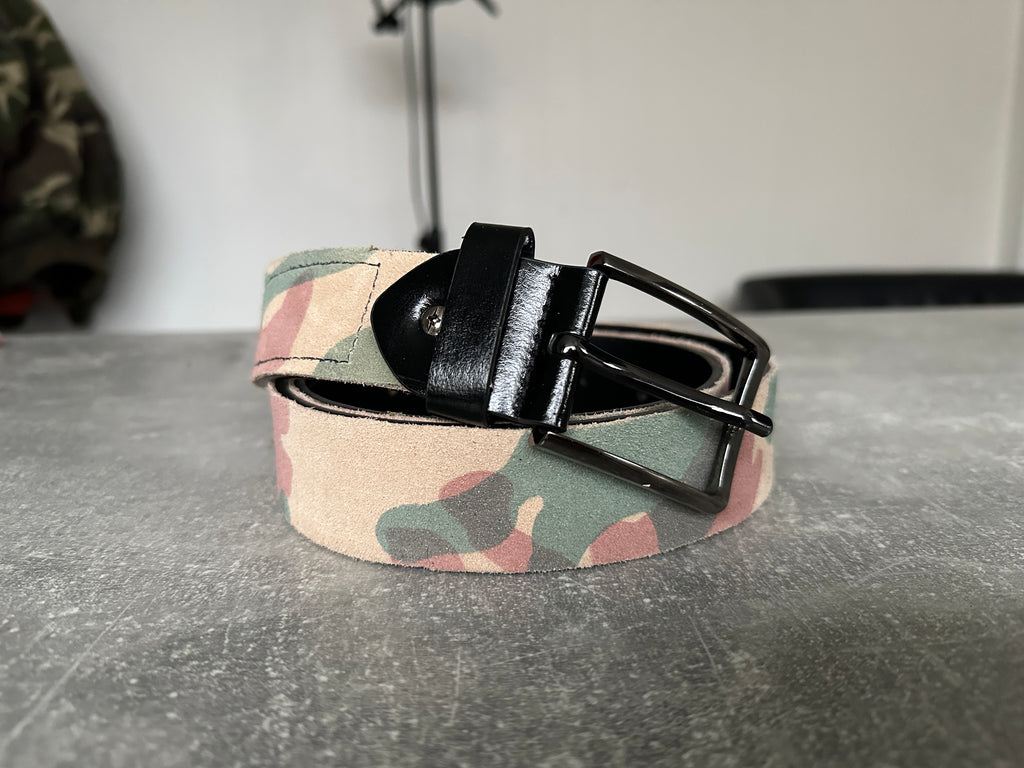 Wa-Sa camo belt & key holder (black)