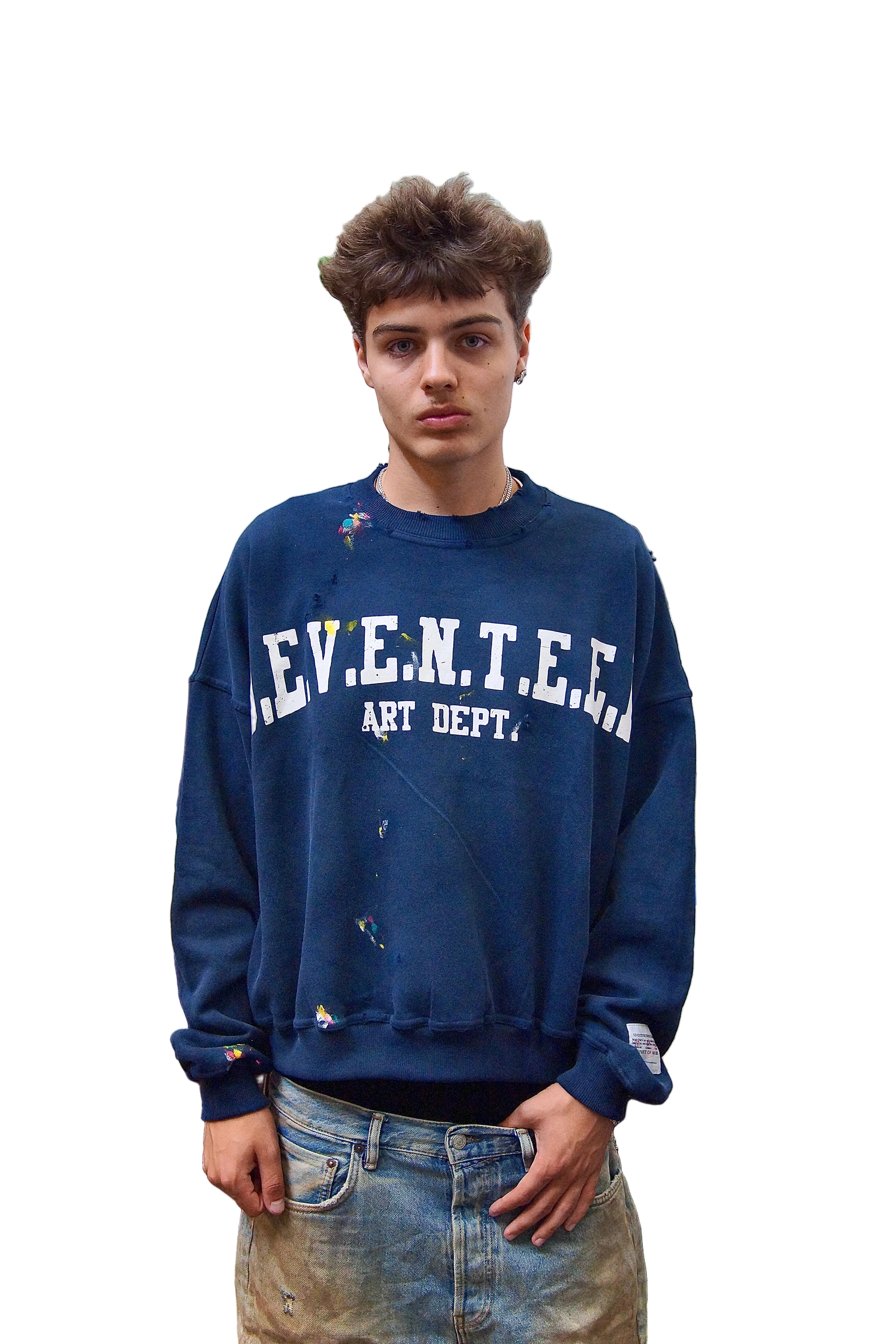 "ART DEPT" CREWNECK ( NAVY BLUE )