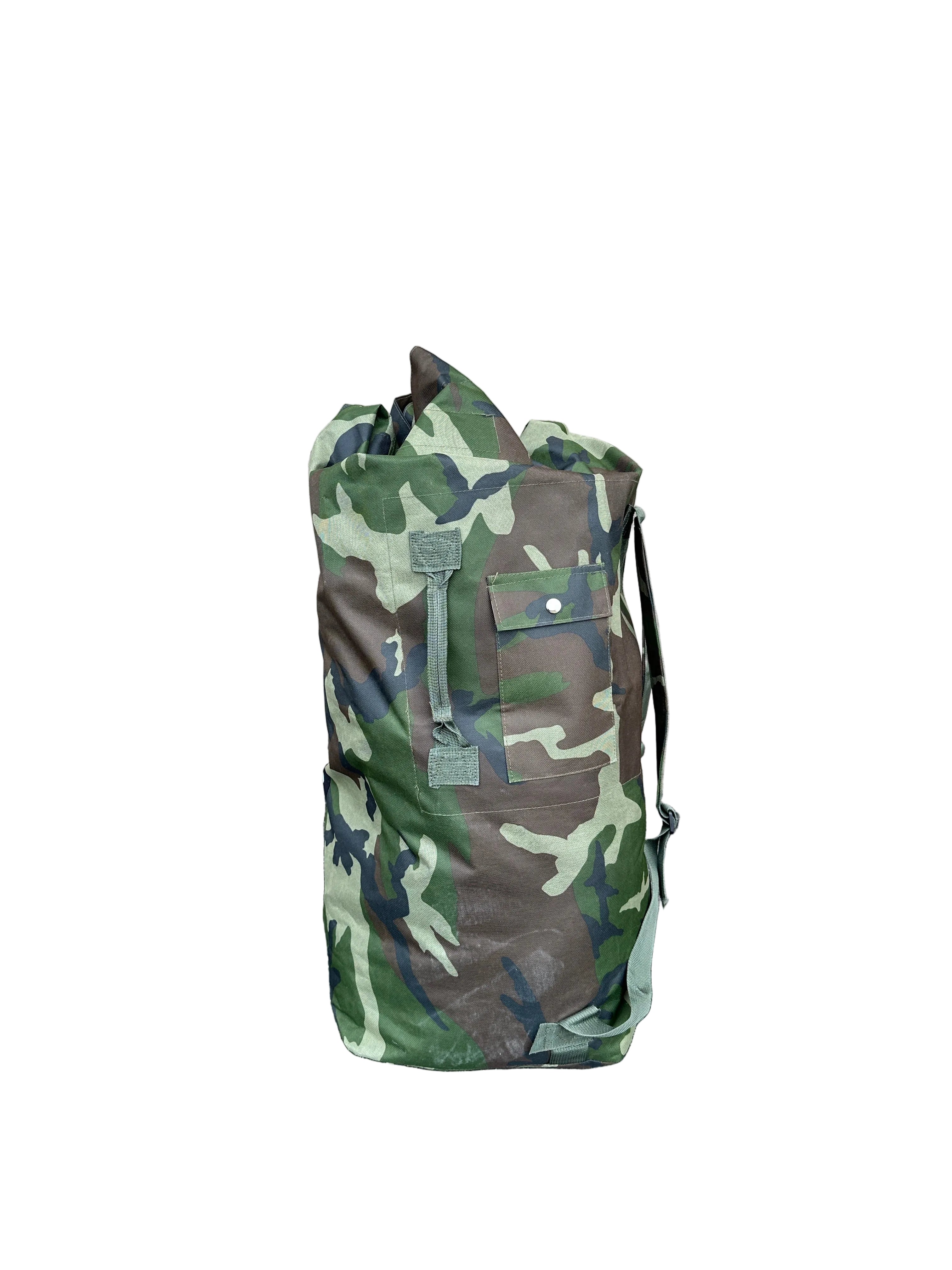 camo millitary duffel bag