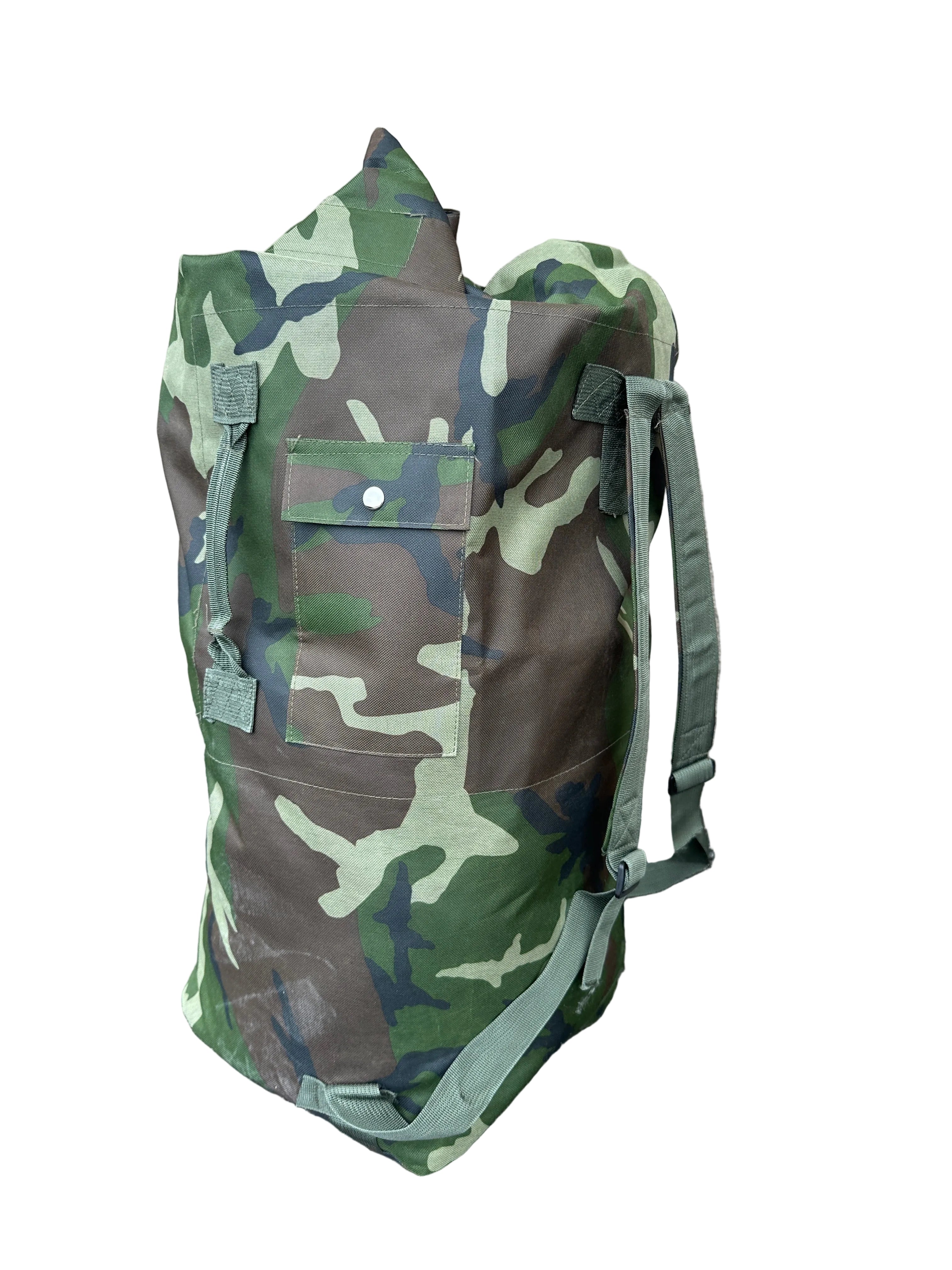 camo millitary duffel bag