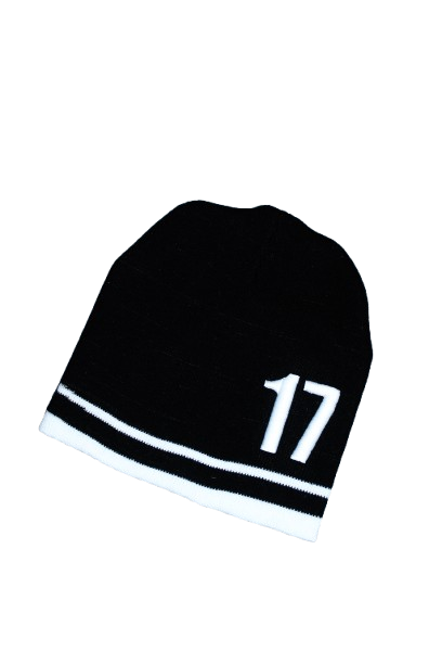 " 17 " beanie ( black )