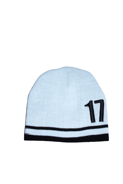 " 17 " beanie ( white )