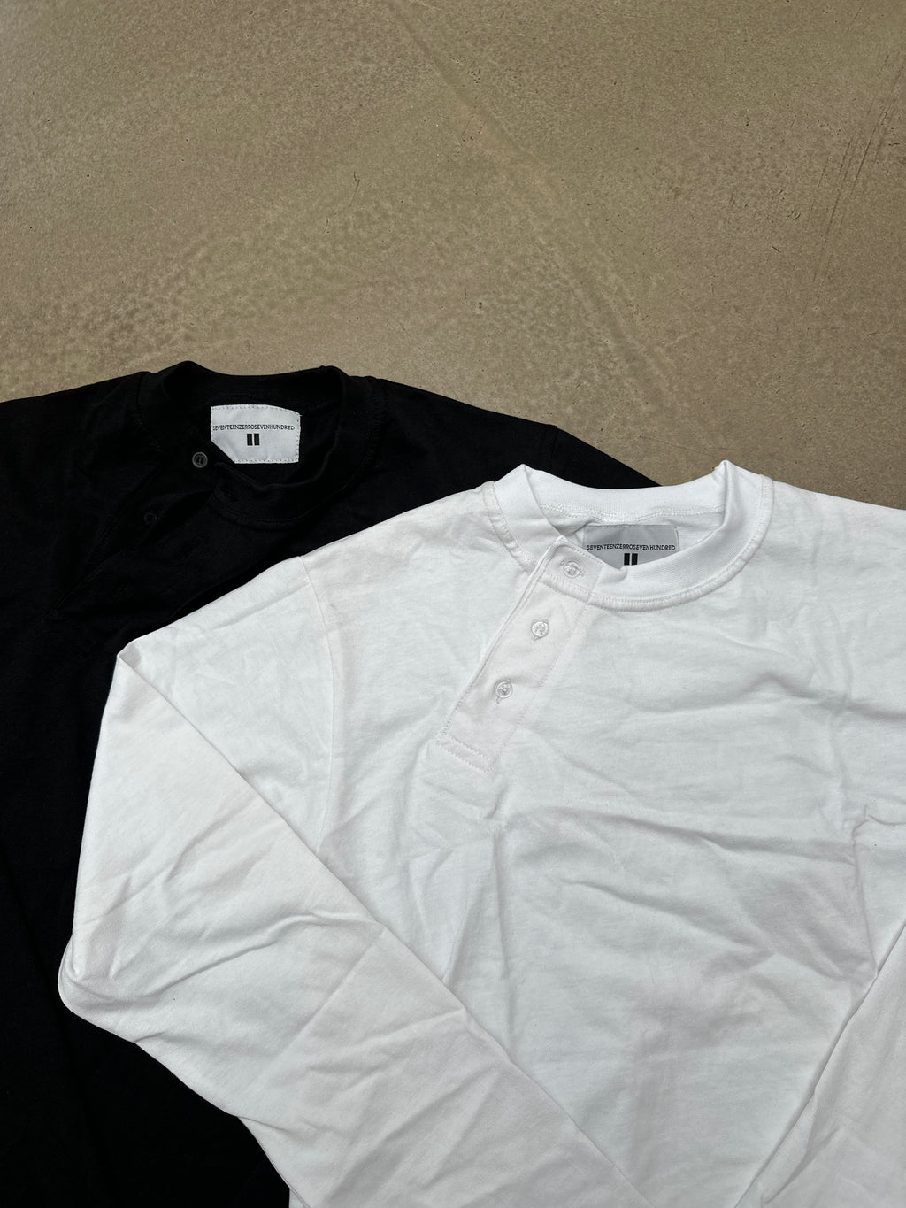 Assymetrical Henley longsleeve t-shirts